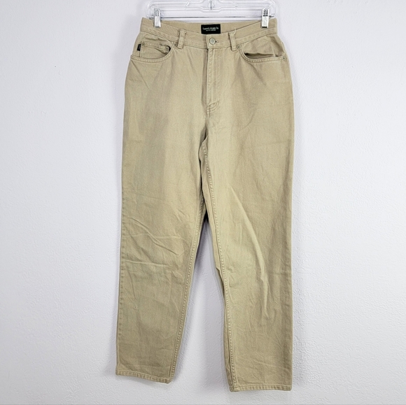 Vintage Lauren Jeans Co Tan Khaki High Rise Straight-leg Jeans Women's Size 8 - Picture 3 of 16